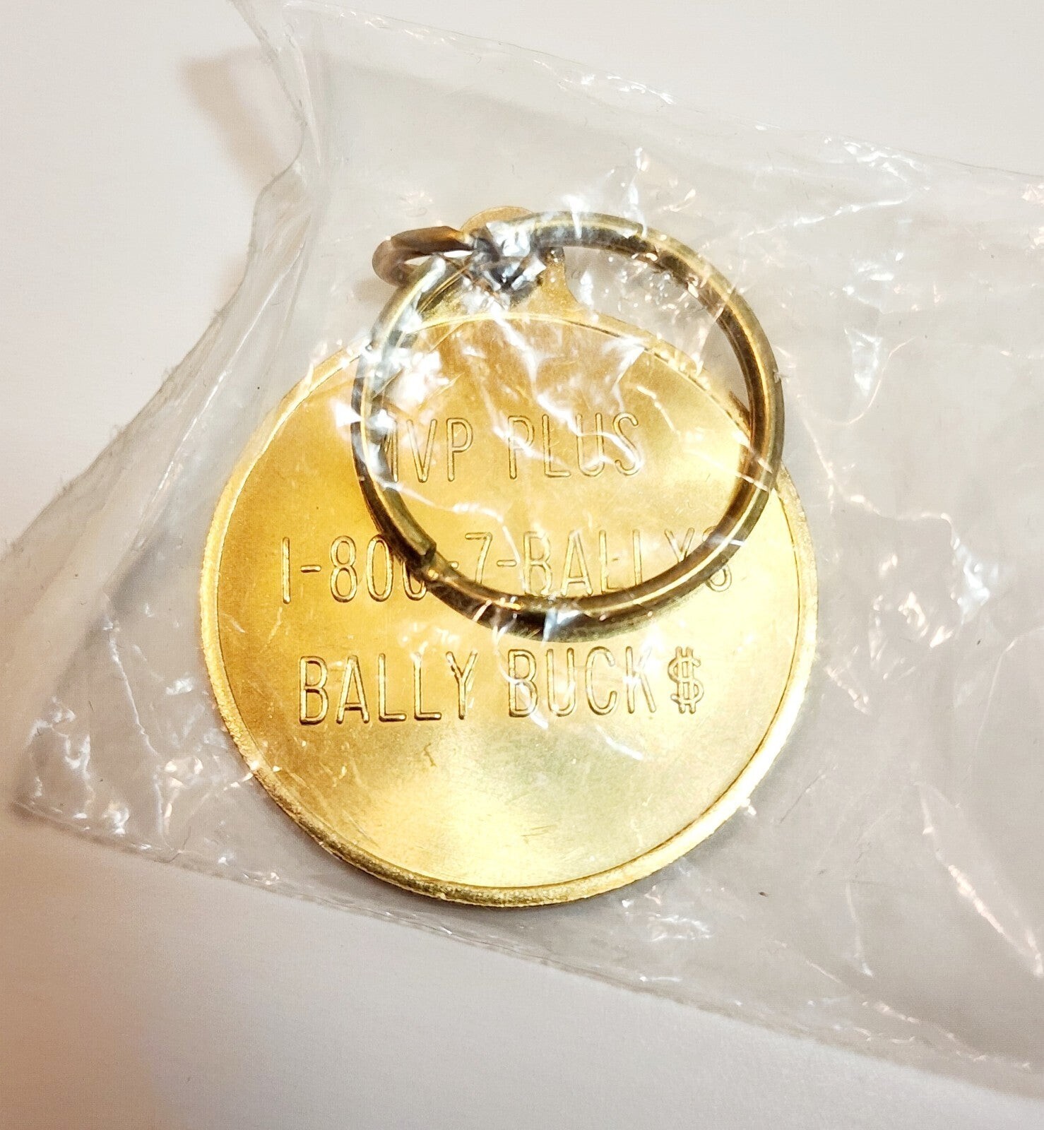 Vintage Bally's Las Vegas SEALED MVP Plus Keychain Fob Bally Bucks Casino Item image 3