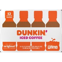 Dunkin Donuts Iced Coffee, Original, 13.7 Fluid Ounce (Pack of 12) - $42.13