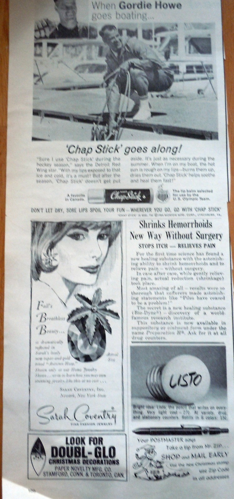 Chap Stick Sarah Coventry Small Print Magazine Advertisements 1964 - $3.99
