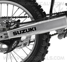 Suzuki Logo Swingarm Decals Kit Stickers Premium Quality 5 Colors RM DR ... - $12.00