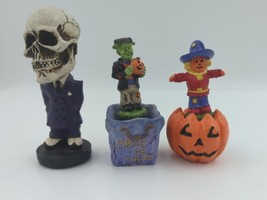Bubble Head Halloween Décor Figurine Small Vintage Assorted Lot Of 3 - £42.27 GBP