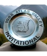 Grand Blanc Michigan 1988 ATLAS VALLEY INVITATIONAL Champion 10&quot; Pewter ... - $14.85