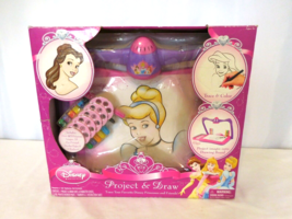 Disney Princess Cinderella Project &amp; Draw Trace Color Vintage Toy Play New Rare - £19.77 GBP