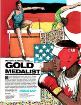 Gold Medalist Arcade FLYER Original 1988 Video Game Retro Vintage Olympi... - $8.09