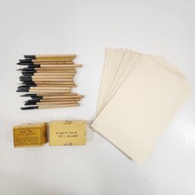Calligraphy Lot Wood Fountain Pen Nibs Paper Hinks Wells Mitchell Italic... - £37.67 GBP