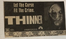 Thinner Vintage Movie Print Ad Joe Mantegna Kari Wuhrer TPA10 - £4.69 GBP