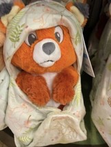 Disney Parks Baby Tod the Fox in a Hoodie Pouch Blanket Plush Doll New - $45.99