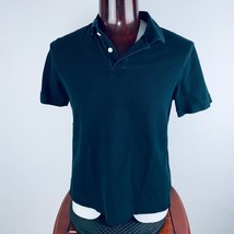 Goodfellow Mens Large L Black Cotton Short Sleeve Polo Shirt - £12.02 GBP