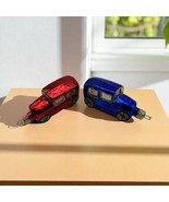 Germany Antique Car Shiny Christmas Ornaments 2 Different Colorful Cars ... - $34.62 CAD