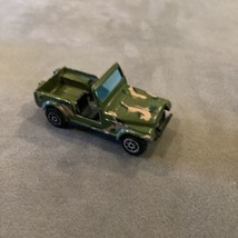 Vintage YATMING #1608 Army Green Camouflage JEEP Wrangler 1/64 Diecast C240 - $6.93