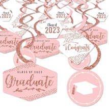 Big Dot of Happiness Rose Gold Grad - 2023 Graduation Party Hanging Deco... - £18.01 GBP