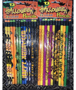 PENCILS 24 CT PUMPKINS SPIDERS GHOSTS BLK CATS WITCH #2 - $185.88 MXN