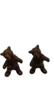 VINTAGE STANDING BEARS SALT AND PEPPER SHAKERS WITH STICKERS - TORONTO C... - $13.41
