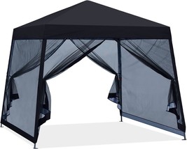 Stable Pop Up Outdoor Canopy Tent With Netting Wall From Abccanopy In Black. - £136.21 GBP