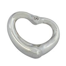 Sterling Silver Diamond Heart Pendant - €91,08 EUR