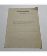 Antique Letter Newton County Bank Burkeville Texas 1922 - $22.49