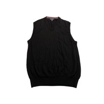 Brooks Brothers Extra Fine Merino Wool Sweater Vest Black Mens Medium St... - £20.65 GBP