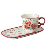 Pioneer Woman ~ MERRY MEADOW ~ Stoneware ~ 10.3&quot; Cookie Tray &amp; 16 Ounce ... - $69.68 CAD