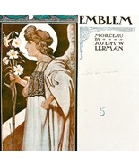 An Easter Emblem Sheet Music 1903 Morceau Joseph Lerman Antique Piano DWBB5 - $49.99