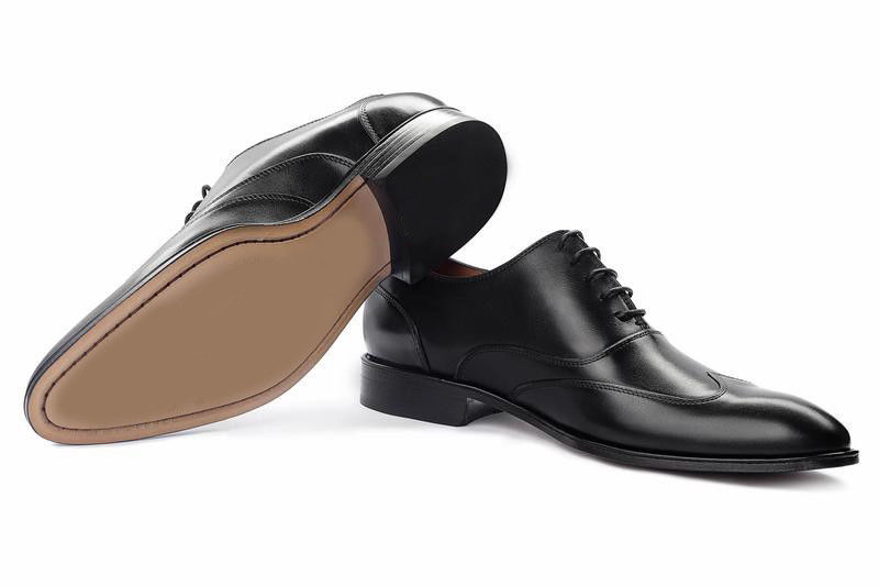 NEW Handmade Men Wing tip formal Shoes Men black shoes Men designer leather shoe