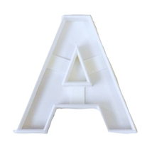 6x Letter A Alphabet Fondant Cutter Cupcake Topper 1.75 IN USA FD107A - £5.49 GBP