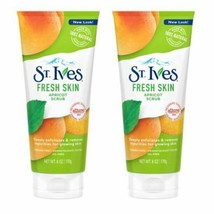 Two Pack St. Ives Fresh Skin Apricot Scrub Deeply Exfoliates &amp; Removes Impurites - £18.79 GBP