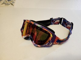 Smith Stance Rare Ski Snowboarding Goggles Colorful Smith Optics Guc - £35.69 GBP