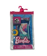 Barbie Clothing Fashion Pack Blue Dress Jurassic World &amp; Sunglasses Neck... - £9.02 GBP