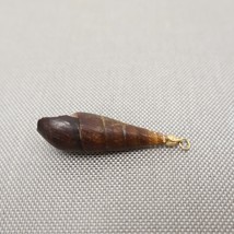 Vintage Snail Shell Pendant 2in Long Brown One Of a Kind - £10.59 GBP