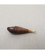 Vintage Snail Shell Pendant 2in Long Brown One Of a Kind - £10.47 GBP