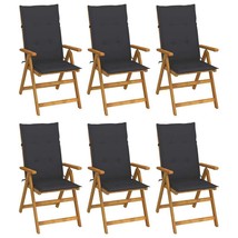  Garden Chair Set of 6 Anthracite, Brown - $13,625.95 MXN