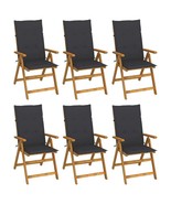  Garden Chair Set of 6 Anthracite, Brown - $13,807.00 MXN
