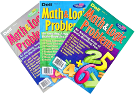 NEW Lot 3 Penny Press Dell Math Logic Problems Puzzle Books Brain Booster Kenken - £13.94 GBP