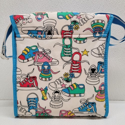 Vintage 1993 Cudlie Baby Diaper Bottle Bag Retro Bright Multicolor Sneakers Item image 9