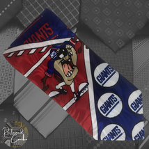 VTG Molto NFL New York Giants Sylvester the Cat Tasmanian Devil Pointed Necktie - £15.98 GBP