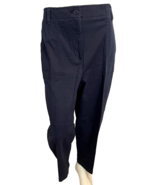 Talbots Women&#39;s High Waist Patch Pocket Crop Pants Navy Sz 16 NWT - $39.08 CAD