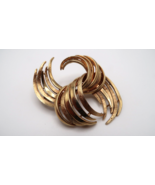 Large Antique Gold CORO Brooch EXCELLENT CONDITION!!! 6cm x 6cm BB13 - $1,974.05 MXN