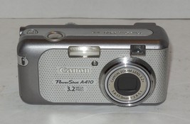 Canon PowerShot A410 3.2MP Digital Camera - Silver Tested Works - £38.93 GBP