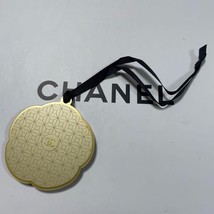 CHANEL Gold Color Flower Shape Charm Holiday Cocomark CC LOGO Novelty 1.77&#39; - £69.17 GBP