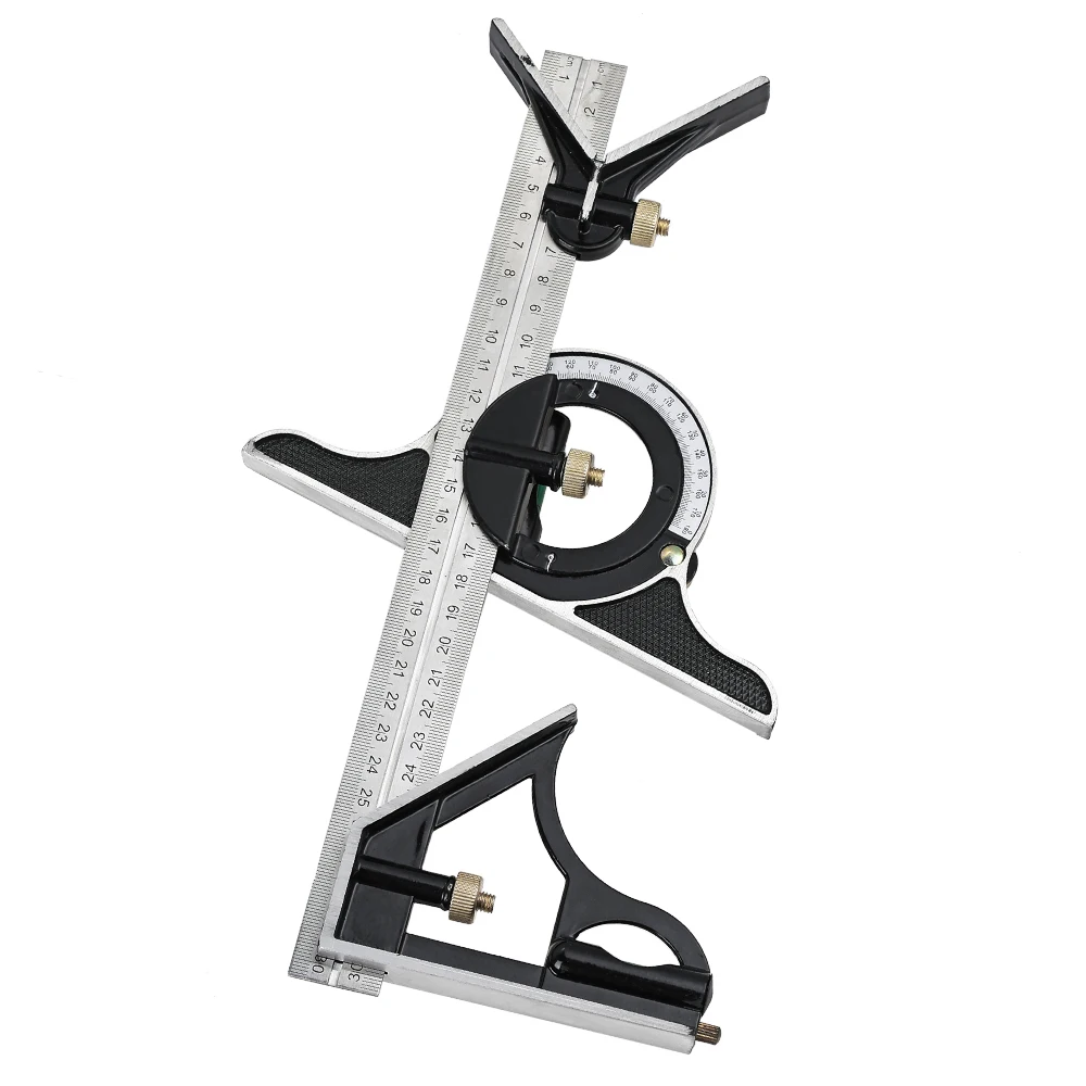 3 In 1 Square Angle Ruler Set Engineers Adjustable Multi Combination Right Angle - $223.91
