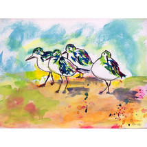 Betsy Drake Sanderling Birds 30 Inch By 50 Inch Comfort Floor Mat - £71.21 GBP