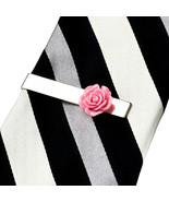 Mauve Rose Tie Clip - $13.10