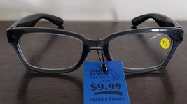 Cheetah Eyewear, +1.75 Reading Glasses, UMW12, Black Plastic Thicker Frames, Nwt - £11.94 GBP