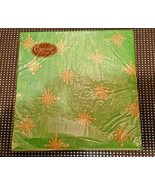 Caspari Magie Gray Starry Green 20 Triple-Ply Dinner Napkins Green and Gold - $15.99