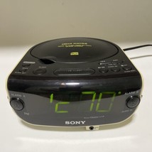 Sony Dream Machine ICF-CD815 Dual Alarm LED Clock FM AM Radio Stereo CD Player - £19.32 GBP