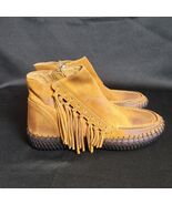 Antelope Size 37 / 6.5-7 US Suede Moccasins Boots Shoes Side Zip NEW! Ha... - $665.66 MXN
