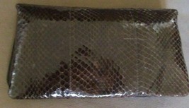Snakeskin Dual Clutch Handbag Shoulder Crossbody Strap Reptile VINTAGE NEW w TAG - £38.88 GBP