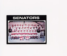 1971 Topps Washington Senators Team #462 EXMT Raw P1331 - $2.97
