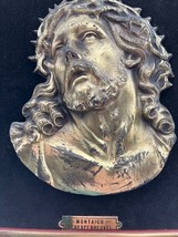 Copper head of Jesus Christ, with crown of thorns, in list, marked - £102.33 GBP