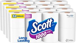 1000 Trusted Clean Toilet Paper, 32 Rolls, Septic-Safe 1-Ply Toilet Tiss... - $35.63